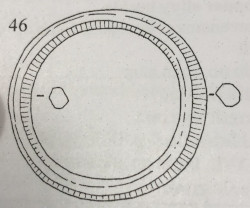 fibbia per cingulum romana del II e III secolo detta "ringschnalle" proveniente da Dura Europos